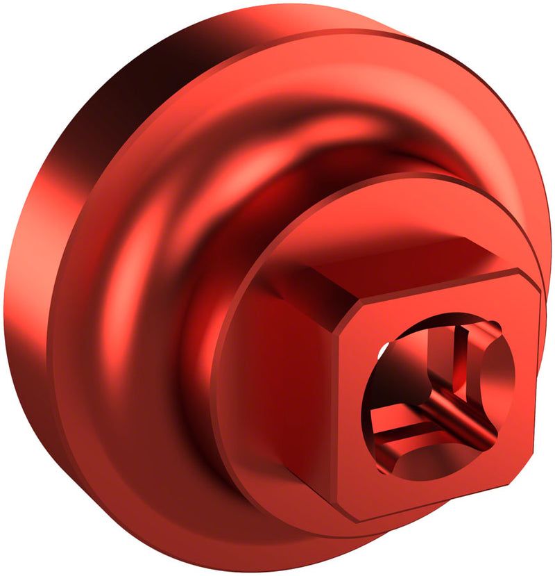 Load image into Gallery viewer, Wheels Manufacturing E-BikeSocket 06 EBike Lockring Socket Red 54mm Shimano STEPS Lockring E-BikeSocket06