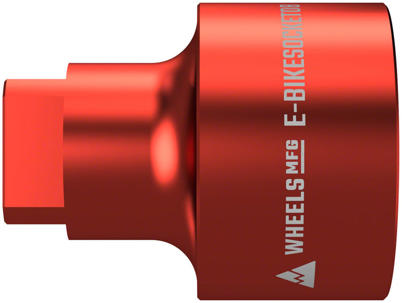 Load image into Gallery viewer, Wheels Manufacturing E-BikeSocket 08 EBike Lockring Socket Red Bafang Outer M33 Lockring E-BikeSocket08