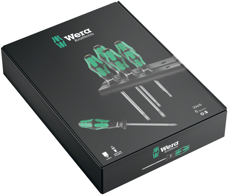 Load image into Gallery viewer, Wera 334/6 Rack Screwdriver Set - Kraftform Plus Lasertip and Rack