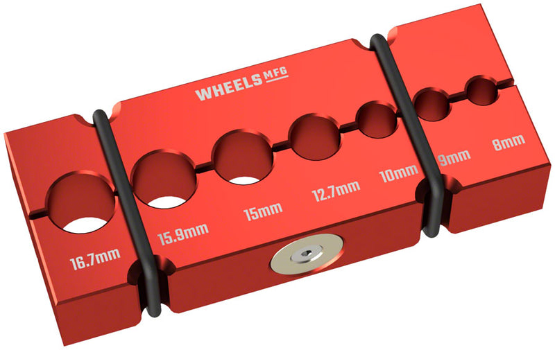 Load image into Gallery viewer, Wheels Manufacturing Vice Shaft Clamp - For Small Sized Common Axle and Suspension Components