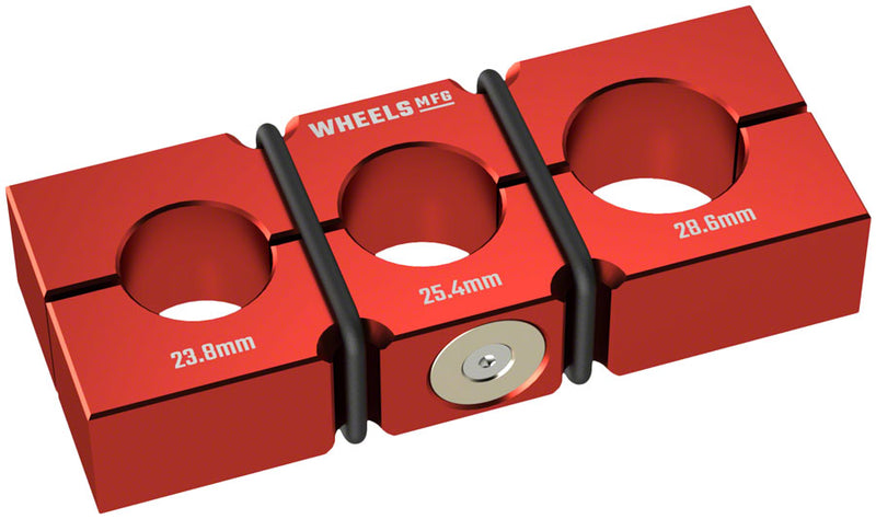 Load image into Gallery viewer, Wheels Manufacturing Vice Shaft Clamp - For Large Sized Common Suspension Components