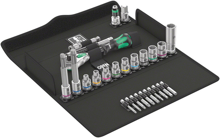 メンテナンス WERA bicycle set 7 Wera Bicycle Set 7 - 27-Piece Zyklop Speed Ratchet & Bike Tool Kit