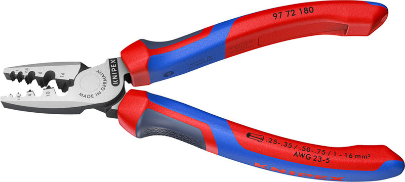 Load image into Gallery viewer, Knipex 7 1/4" Crimping Pliers for Wire Ferrules