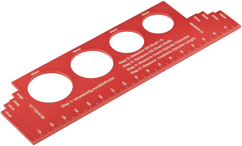 Load image into Gallery viewer, Wheels Manufacturing Aluminum Bottom Bracket Gauge BB Shell Width Inner Diameter
