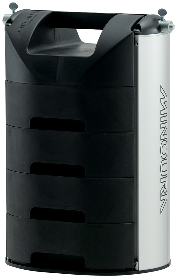 Load image into Gallery viewer, Minoura FT-50W Wheel Truing Stand 12 to 15mm Thru Axle Adaptors