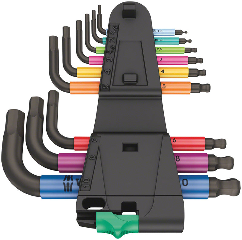 Load image into Gallery viewer, Wera 950/9 Hex-Plus Multicolour 2 L-key set, metric, BlackLaser