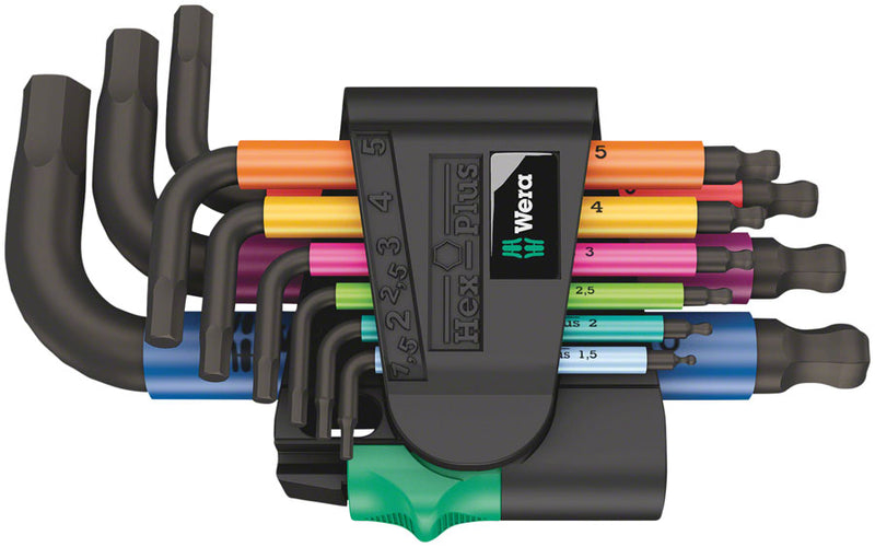Load image into Gallery viewer, Wera-950-9-Hex-Plus-Multicolor2L-Short-Handled-Key-Set-Hex-Wrenches-HXTL0024