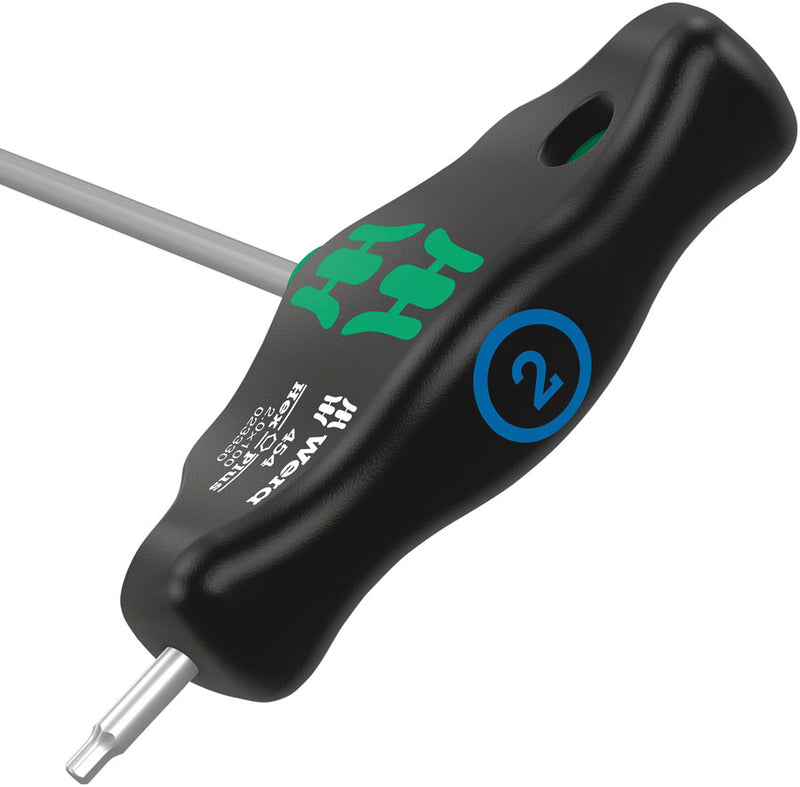 Load image into Gallery viewer, Wera 454 T-handle hexagon screwdriver Hex-Plus, 2 x 100 mm