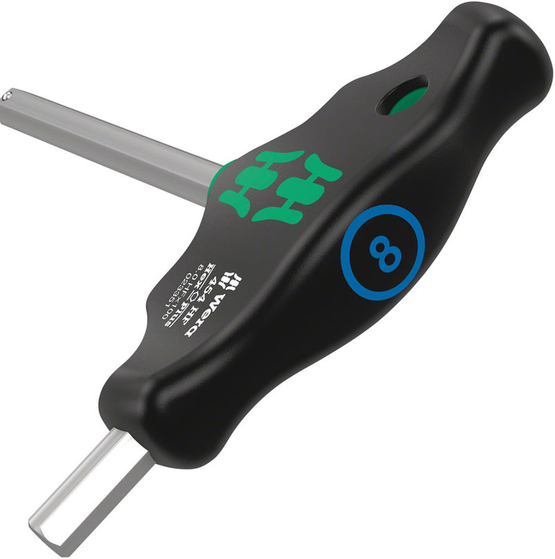 Load image into Gallery viewer, Wera 454 HF T-handle hexagon screwdriver Hex-Plus with holding function, 8 x 200 mm
