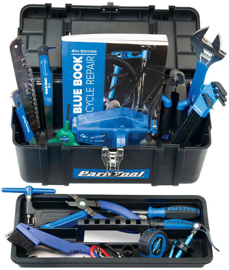 Load image into Gallery viewer, Park Tool AK-5 Advanced Mechanic Tool Kit w/ 25 Tools, Bicycle Repair Book BBB-4