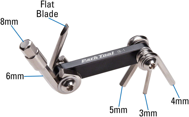 Load image into Gallery viewer, Park Tool IB-1 I-Beam Mini Folding Multi-Tool 6-Tool Lightweight Bike Bicycle