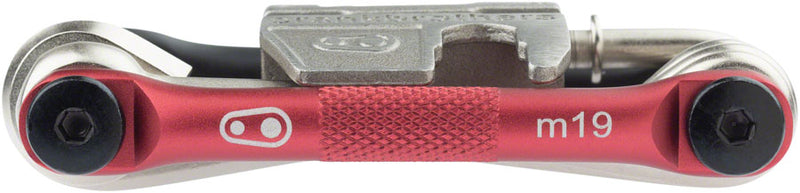Load image into Gallery viewer, Crank Brothers Multi 19 Tool Black Red Hex Phillips Flat Torx Spoke Chain Tool