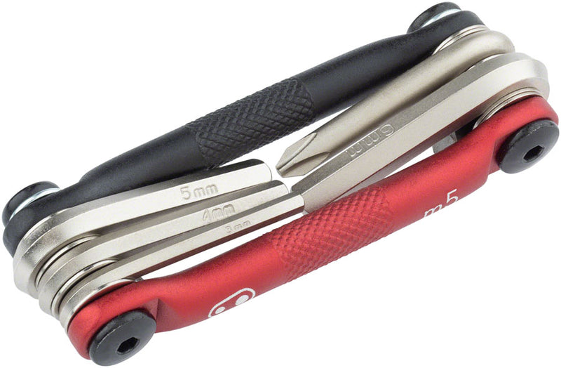Load image into Gallery viewer, Crank Brothers Multi 5 Tool Black Red Hex 3mm 4mm 5mm 6mm Phillips 85g