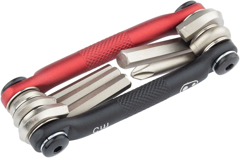 Load image into Gallery viewer, Crank Brothers Multi 5 Tool Black Red Hex 3mm 4mm 5mm 6mm Phillips 85g