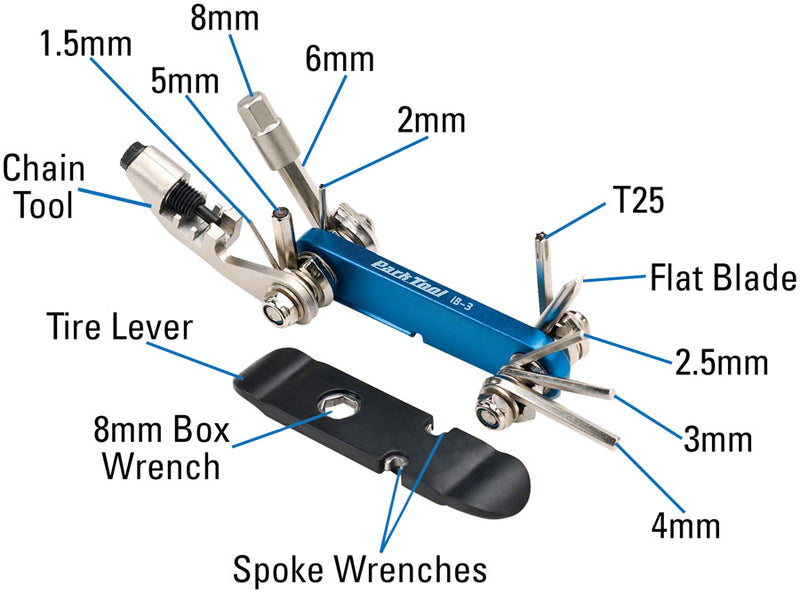 Load image into Gallery viewer, Park Tool IB-3C I-Beam Mini Folding Multi-Tool Compact and Lightweight