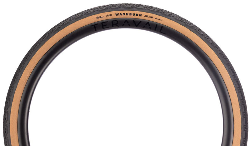 Load image into Gallery viewer, Teravail Washburn Tire - 700 x 50, Tubeless, Folding, Tan, Light and Supple, Fast Compound