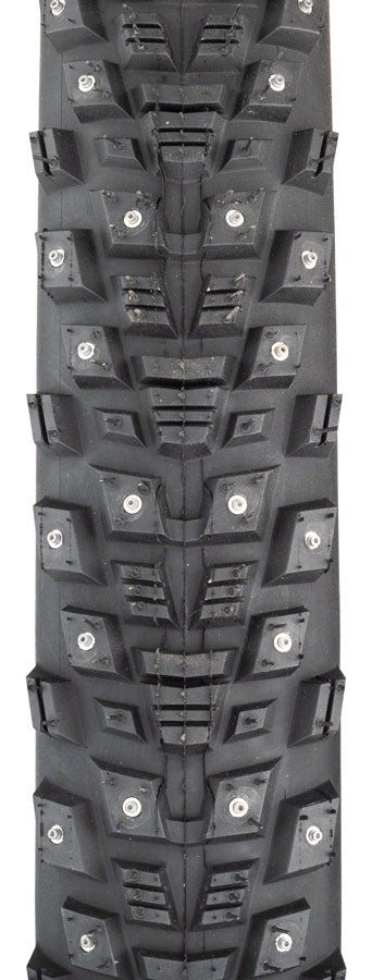 Load image into Gallery viewer, 45NRTH Kahva Tire 29 x 2.25 Tubeless Folding Tan 60tpi 252 Concave Carbide Studs