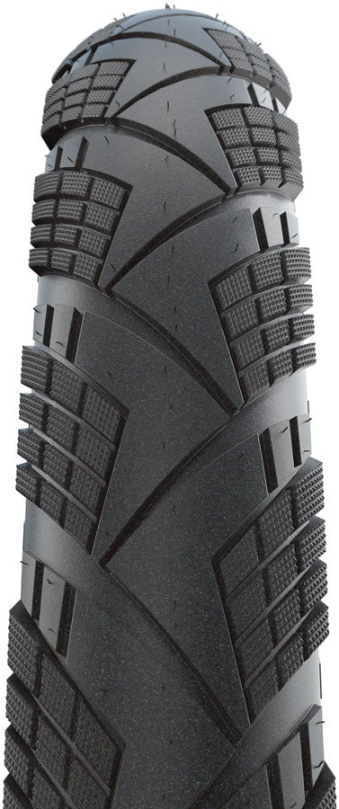 Load image into Gallery viewer, Schwalbe Marathon Efficiency Tire - 700 x 40, Clincher, Wire, Black/Reflex, Performance, RaceGuard, Addix Green, E-50
