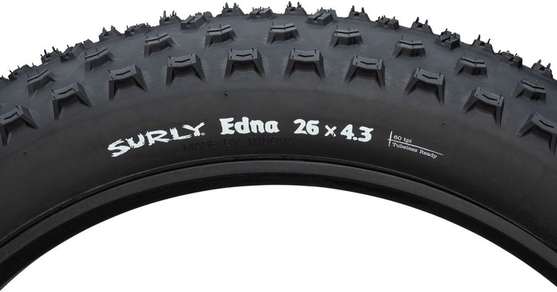 Load image into Gallery viewer, Surly Edna Tire26 x 4.3 PSI 30 TPI 60 Tubeless Folding Steel Black Fat Bike