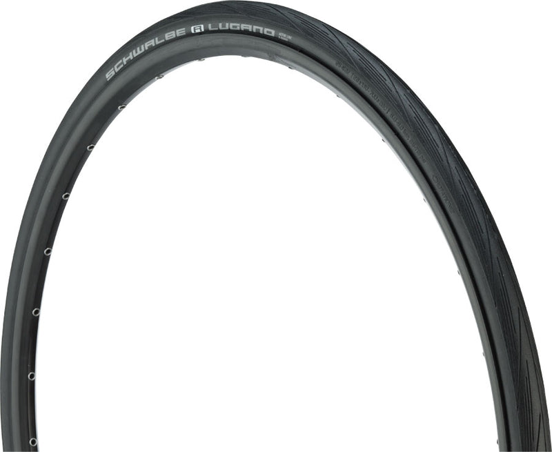 Load image into Gallery viewer, Pack of 2 Schwalbe Lugano Tire 700 x 28 Clincher Wire Black Active Line