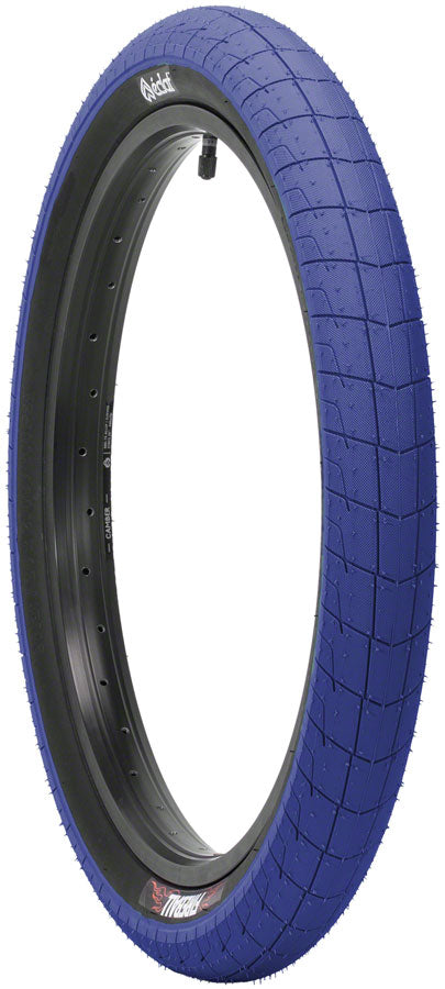 Eclat Fireball Tire - 20 x 2.3, Clincher, Wire, Black/Blue