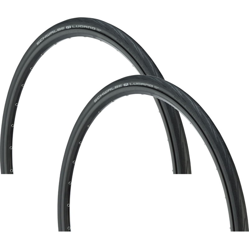 Load image into Gallery viewer, Schwalbe-Lugano-Tire-700c-28-Wire-TR0669PO2-Wire-Bead-Tires