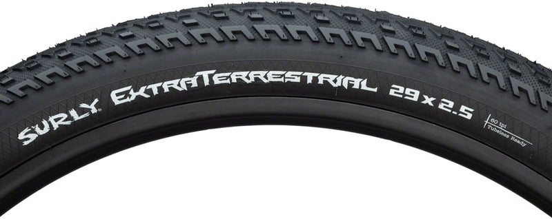 Load image into Gallery viewer, Surly ExtraTerrestrial Tire 29 x 2.5 Tubeless Folding Black 60tpi Touring Hybrid