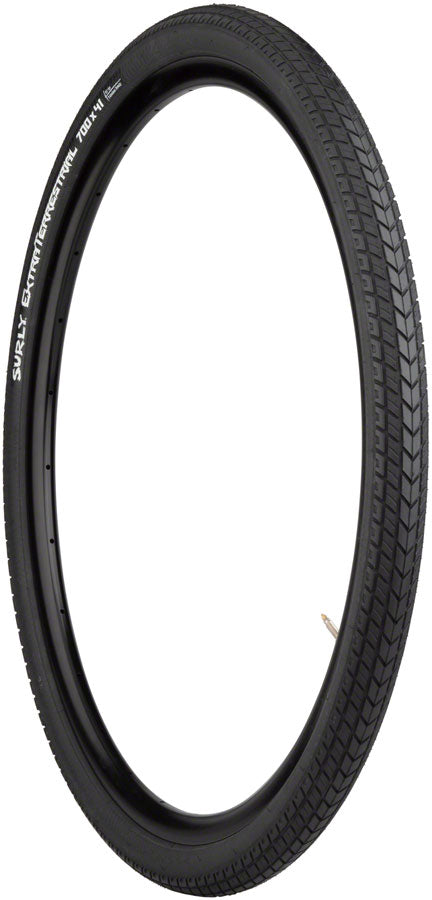 Load image into Gallery viewer, Surly ExtraTerrestrial Tire 700 x 41 Tubeless Folding Black 60tpi Touring Hybrid
