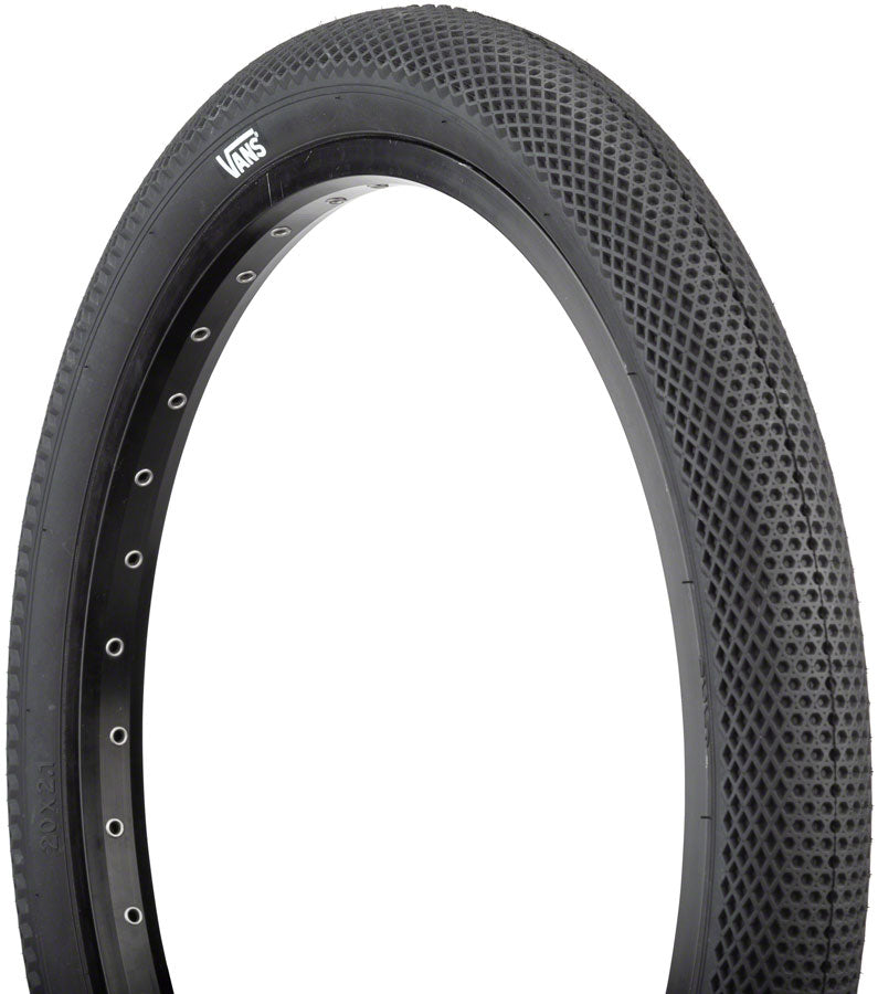 Load image into Gallery viewer, Pack of 2 Cult X Vans Tire 20 x 2.4 Clincher Wire Black Reflective BMX