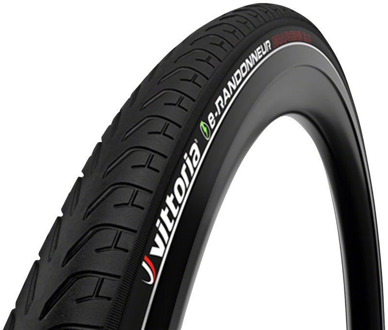 Load image into Gallery viewer, Pack of 2 Vittoria eRandonneur Tire 700 x 40 Clincher Wire Black/Reflective Touring Hybrid