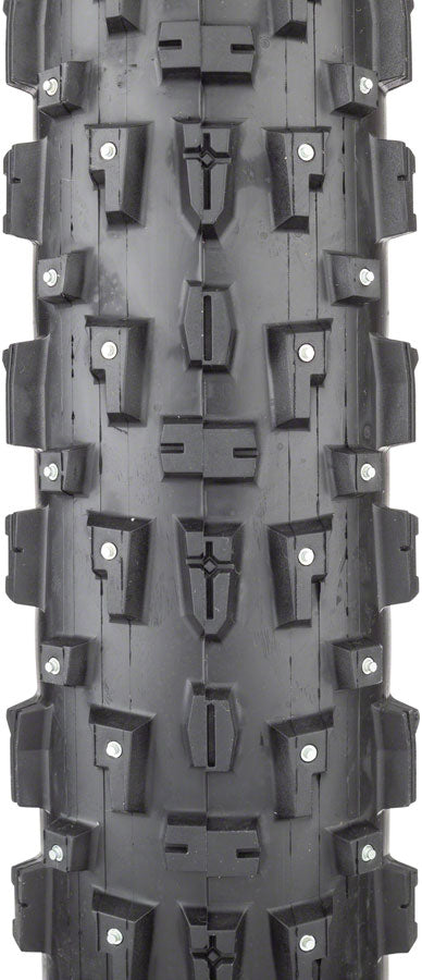 Load image into Gallery viewer, CST Toboggan Tire 26 x 4 Clincher Wire Black Studded Oversize studded tire
