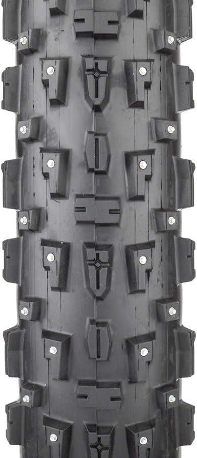 Load image into Gallery viewer, CST Toboggan Tire 26 x 4 Clincher Wire Black Studded Oversize studded tire