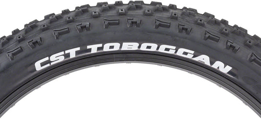 CST Toboggan Tire 26 x 4 Clincher Wire Black Reflective BMX Bike