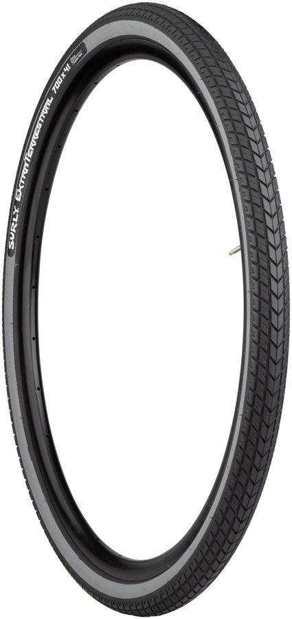 Load image into Gallery viewer, Surly ExtraTerrestrial Tire 700 x 41 Tubeless Folding Black/Slate 60tpi