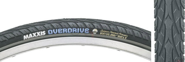 Load image into Gallery viewer, Pack of 2 Maxxis Overdrive Tire 27.5 X 1.65 Clincher Wire Black/Reflective