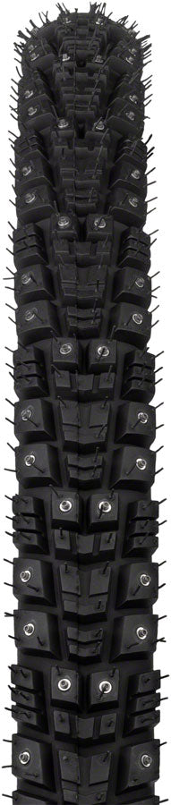 Load image into Gallery viewer, 45NRTH Gravdal Tire - 700 x 45, Tubeless, Folding, Black, 60 TPI, 240 Concave Carbide Aluminum Studs