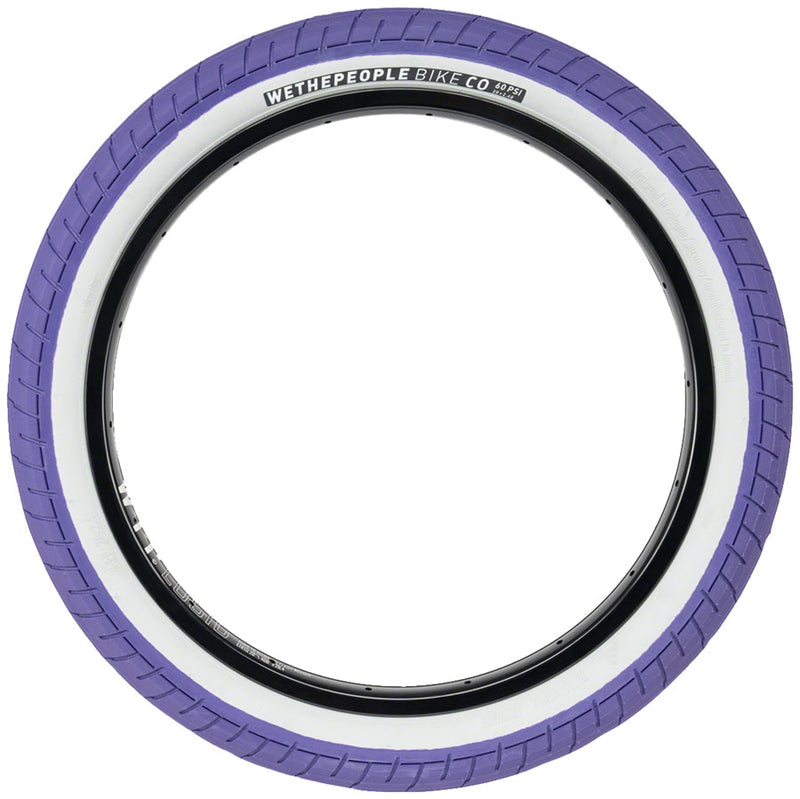Load image into Gallery viewer, We The People Activate Tire - 20 x 2.4&quot;, 60psi, Purple/Dark Gray
