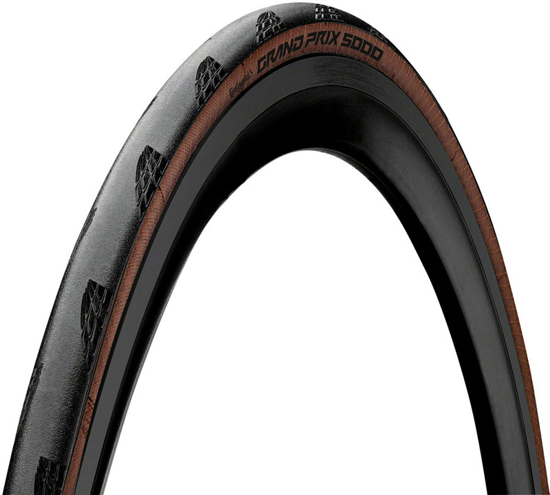 Load image into Gallery viewer, Pack of 2 Continental Grand Prix 5000 Tire - 700 x 25, Clincher, Folding, Black/Transparent, BlackChili, Vectran Breaker,