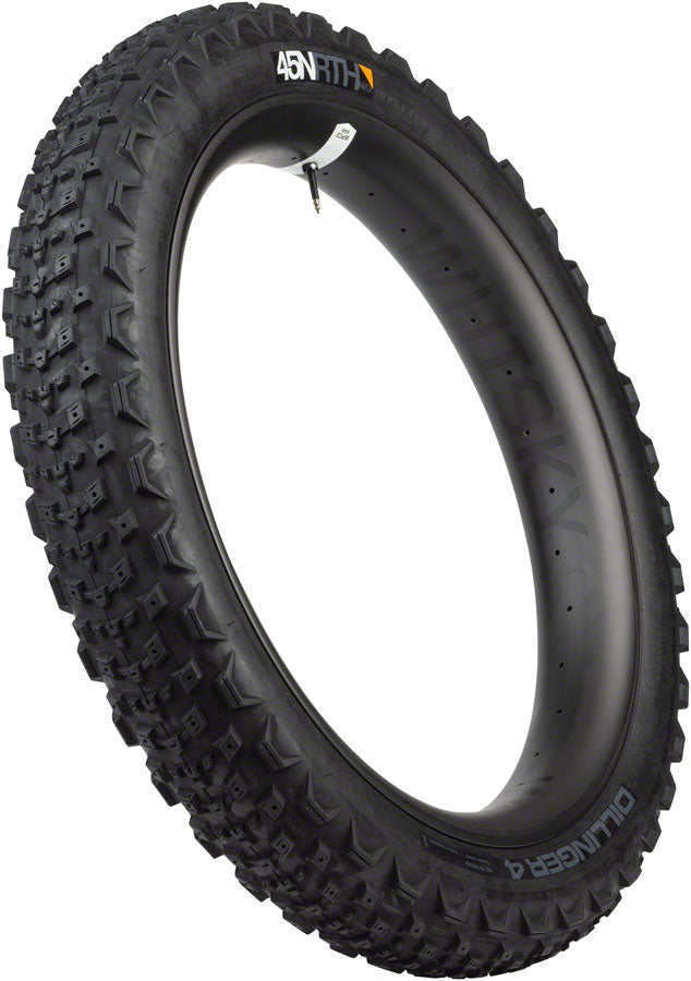 Load image into Gallery viewer, 45NRTH Dillinger 4 Tire - 27.5 x 4.0, Tubeless, Folding, Black, 120 TPI, Custom Studdable
