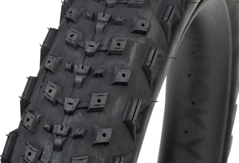 Load image into Gallery viewer, 45NRTH Dillinger 4 Tire - 26 x 4.2, Tubeless, Folding, Black, 120 TPI, Custom Studdable