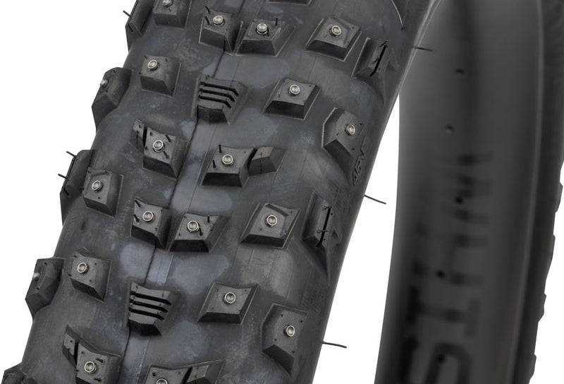 Load image into Gallery viewer, 45NRTH Wrathlorde Tire - 27.5 x 4, Tubeless, Folding, Black, 120 TPI, 300 XL Concave Carbide Studs