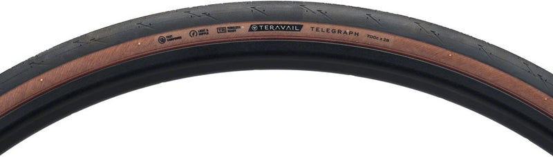Load image into Gallery viewer, Teravail Telegraph Tire - 700 x 28, Tubeless, Folding, Tan, Light and Supple