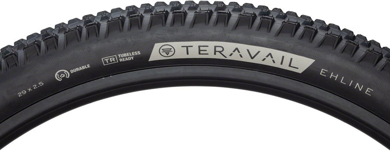 Load image into Gallery viewer, Teravail Ehline Tire 29 x 2.5 Tubeless Folding Black Durable Fast Compound
