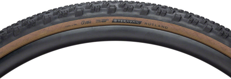 Load image into Gallery viewer, Teravail Rutland Tire 700 x 38 Tubeless Folding Tan Light and Supple
