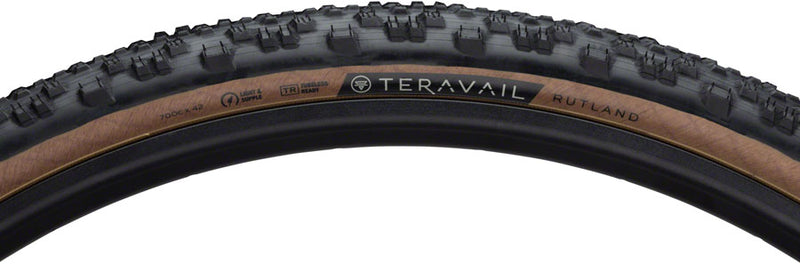 Load image into Gallery viewer, Teravail Rutland Tire 700 x 42 Tubeless Folding Tan Light and Supple