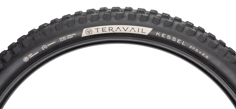 Load image into Gallery viewer, Teravail Kessel Tire 27.5 x 2.5 Tubeless Folding Black Durable Mountain Bike