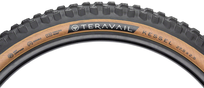 Load image into Gallery viewer, Teravail Kessel Tire 27.5 x 2.5 Tubeless Folding Tan Durable Mountain Bike