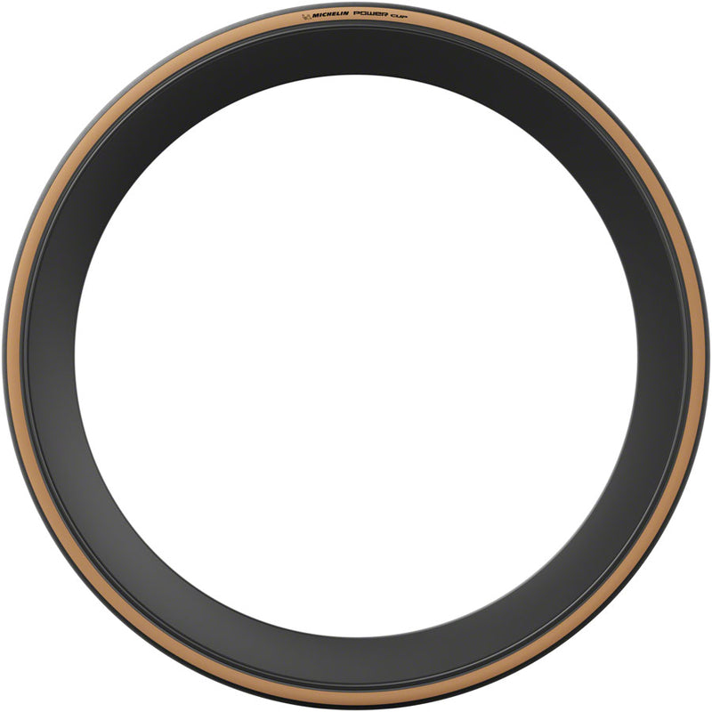 Load image into Gallery viewer, Michelin Power Cup Tire - 700 x 28, Clincher, Folding, Black/Tan, Competition Line, X-RACE, Aramid Protek