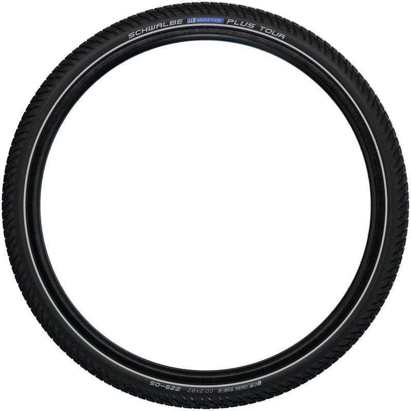 Load image into Gallery viewer, Schwalbe Marathon Plus Tour Tire - 26 x 2.0, Clincher, Wire, Black/Reflective, Performance Line, SmartGuard, Addix, E-50