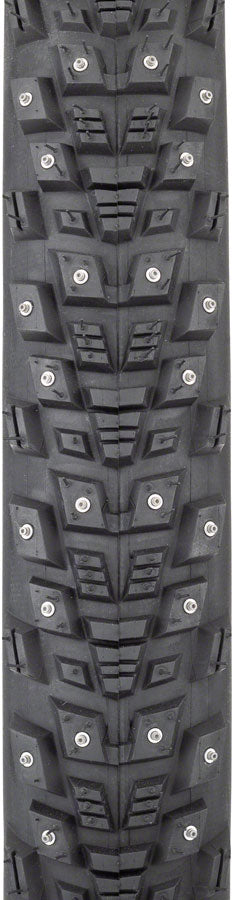 Load image into Gallery viewer, 45NRTH Kahva Tire 27.5x2.1 Tubeless Folding Blk 60tpi 240 Concave Carbide Studs